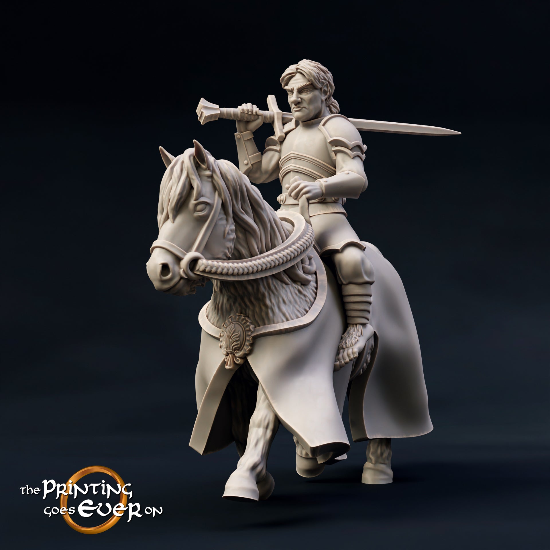 Pavo Tabbart, Halfling Warrior (Mounted)