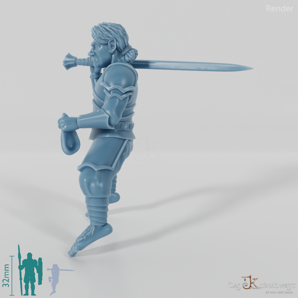 Pavo Tabbart, Halbling-Krieger (Beritten)