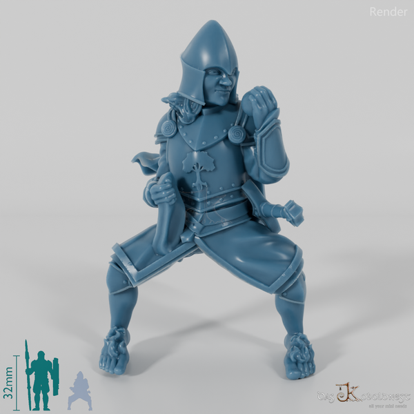 Perry, halfling knight of Gonthan on pony