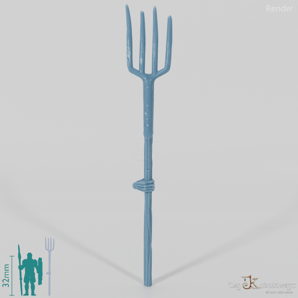 Ghost pitchfork with hand
