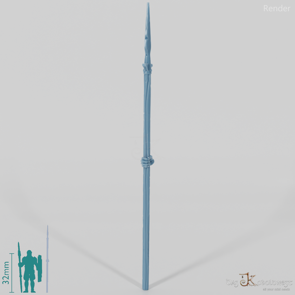 Geister-Stangenwaffe D mit Hand