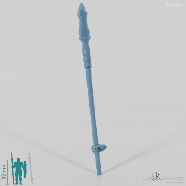 Orc polearm D with hand