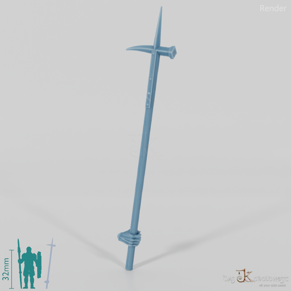 Orc polearm E with hand