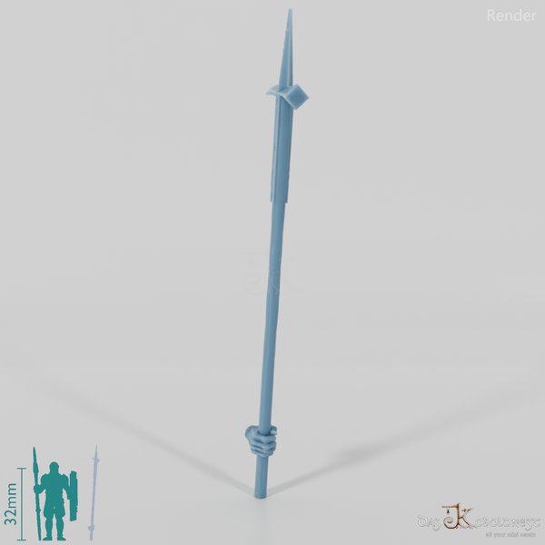 Orc polearm E with hand