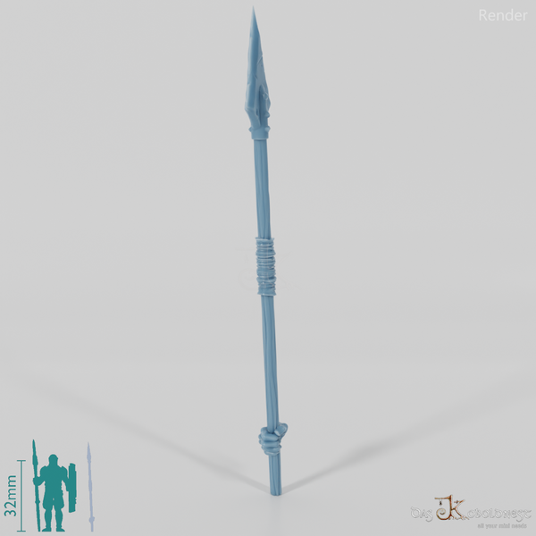 Orc polearm F with hand
