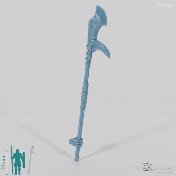 Orc polearm G with hand