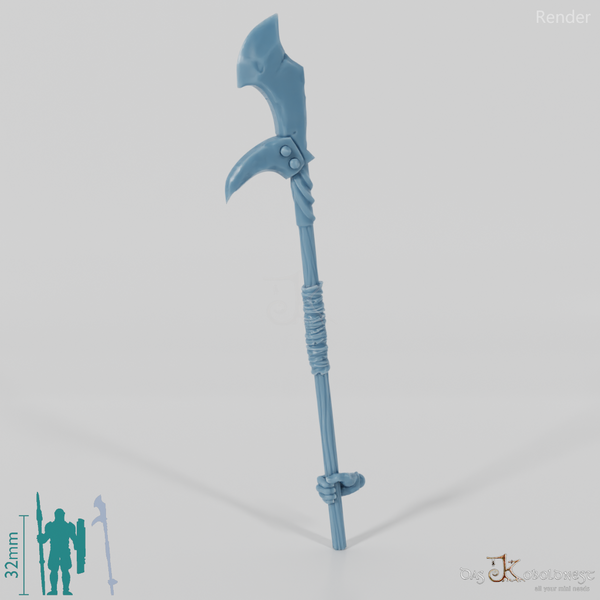 Orc polearm G with hand