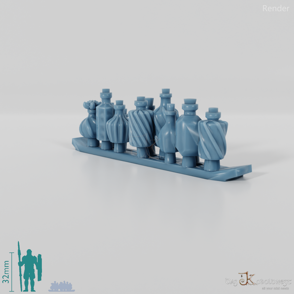 Bottle - Group of decorated potion bottles 5