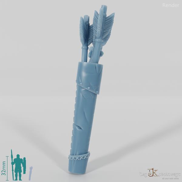 Geister-Zubehör - Pfeilköcher mit Rückenschnalle