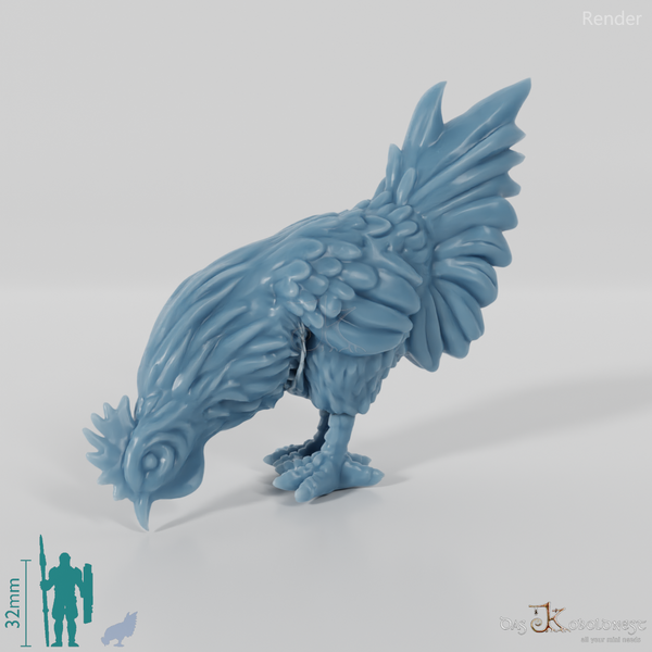 Chicken - Pecking Rooster