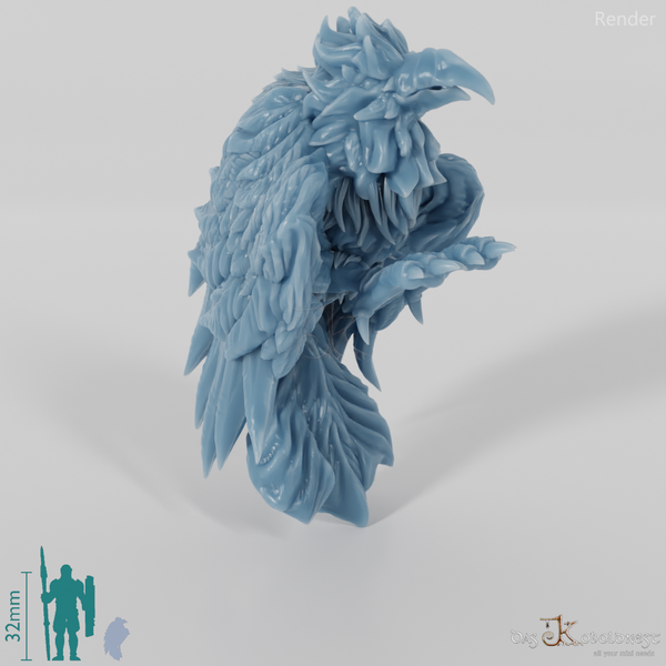 Rabe - Sitzender Rabenspion A