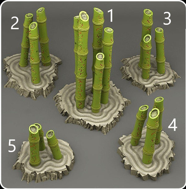 Runenbeschriebener Bambus