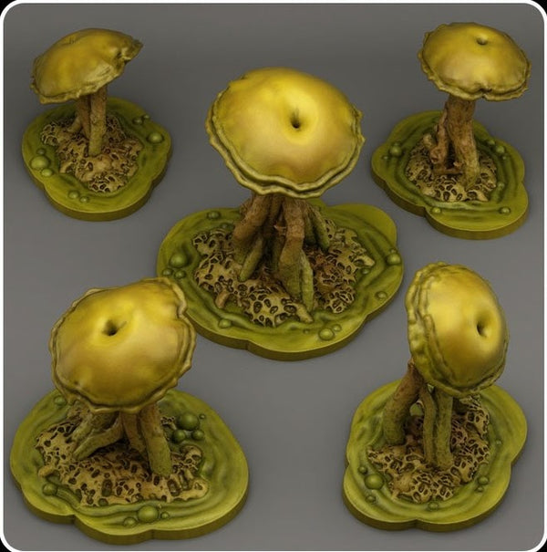 Poisonous swamp mushrooms