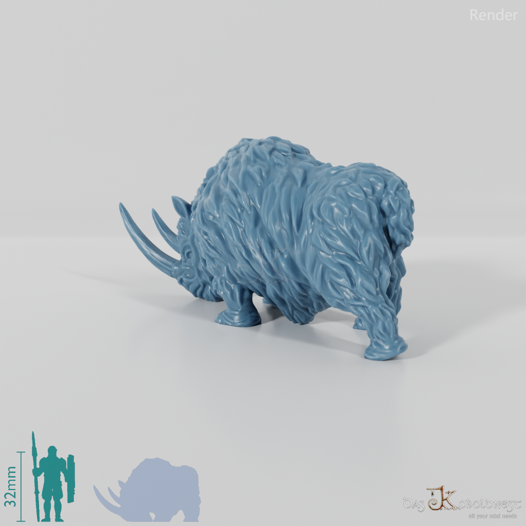 Coelodonta - Grazing Woolly Rhinoceros
