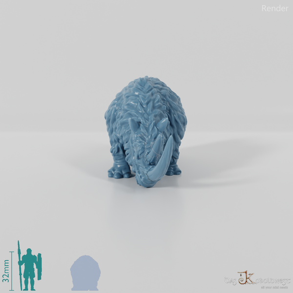 Coelodonta - Grazing Woolly Rhinoceros
