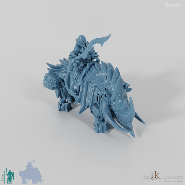 Ork - Murgoz auf Reitnashorn