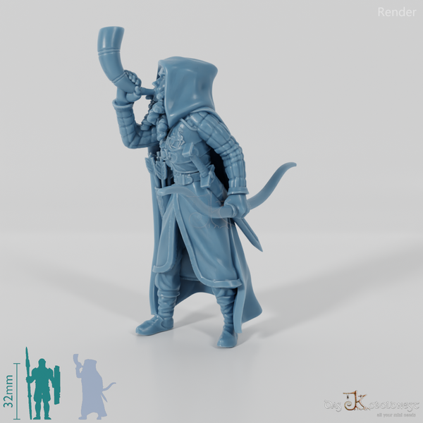 Archer of the Horse Lords with a bugle