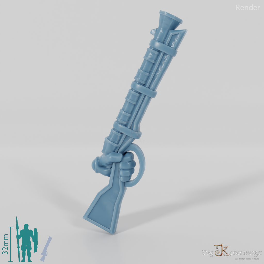 Dwarven rifle with hand