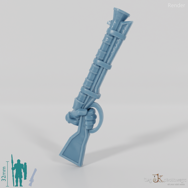Dwarven rifle with hand