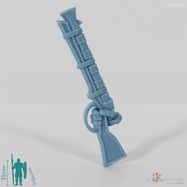 Dwarven rifle with hand