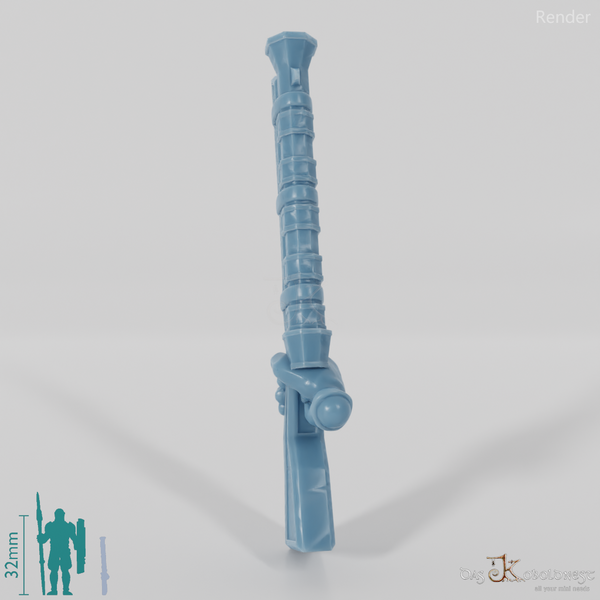 Dwarven rifle with hand