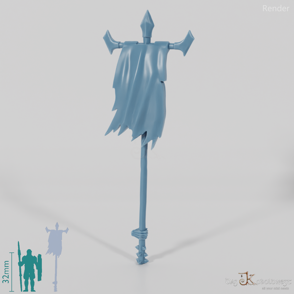 Half-Orc Banner with Hand (Two-Handed)