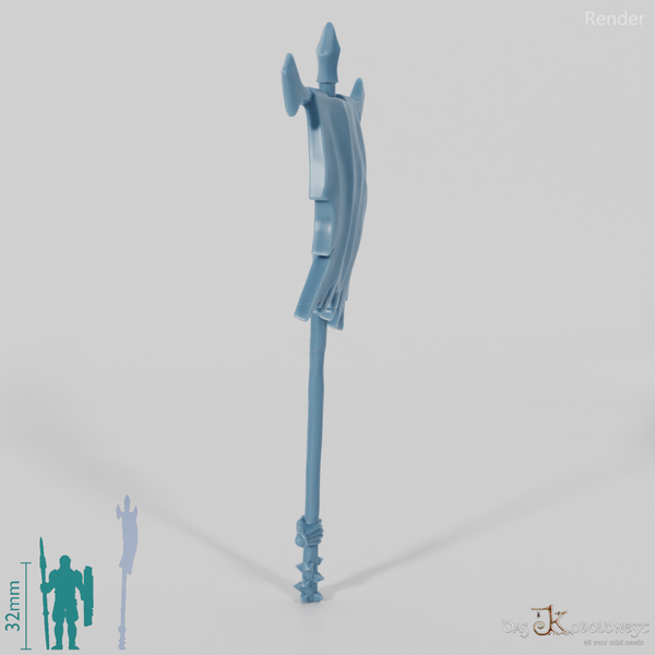 Half-Orc Banner with Hand (Two-Handed)