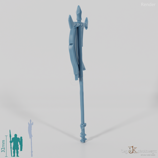 Half-Orc Banner with Hand (Two-Handed)