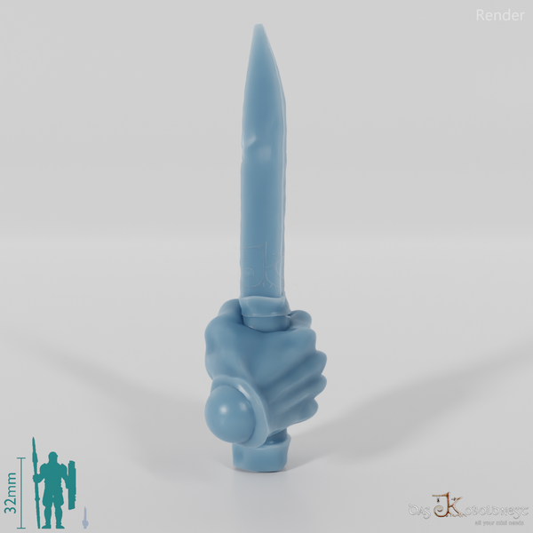 Half-orc dagger with hand