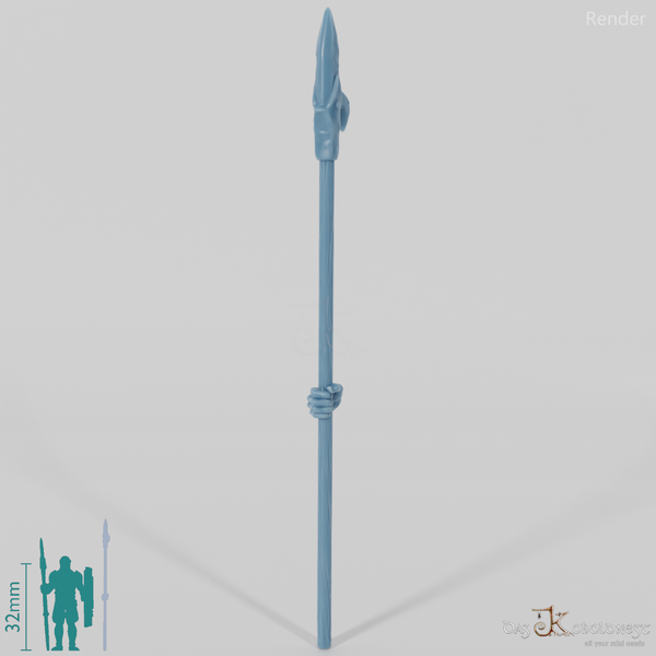 Half-orc pike A with hand