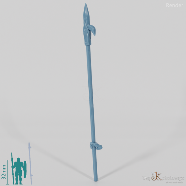 Half-Orc Pike A with Hand (Two-Handed)