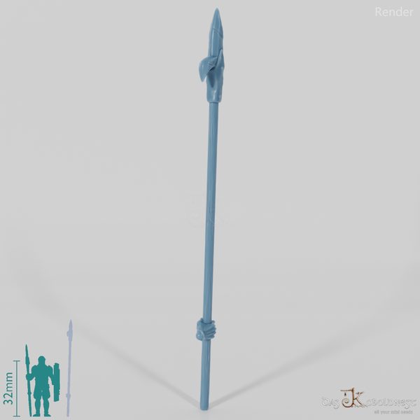 Half-Orc Pike A with Hand (Two-Handed)