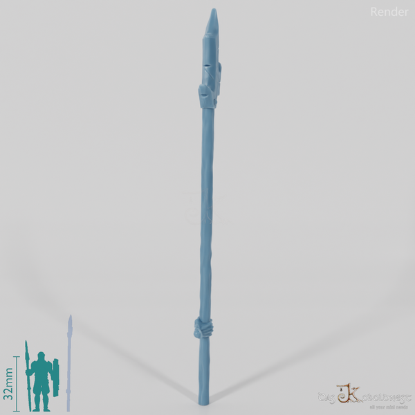 Half-Orc Pike B with Hand (Two-Handed)