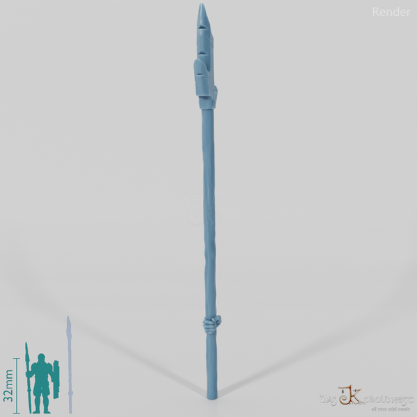 Half-Orc Pike B with Hand (Two-Handed)