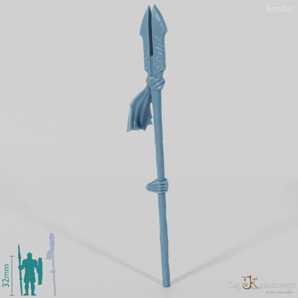 Half-orc shaman pike with hand