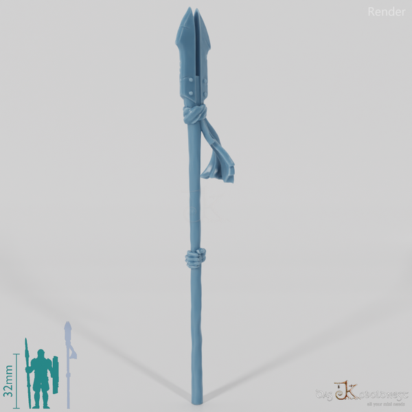 Half-orc shaman pike with hand