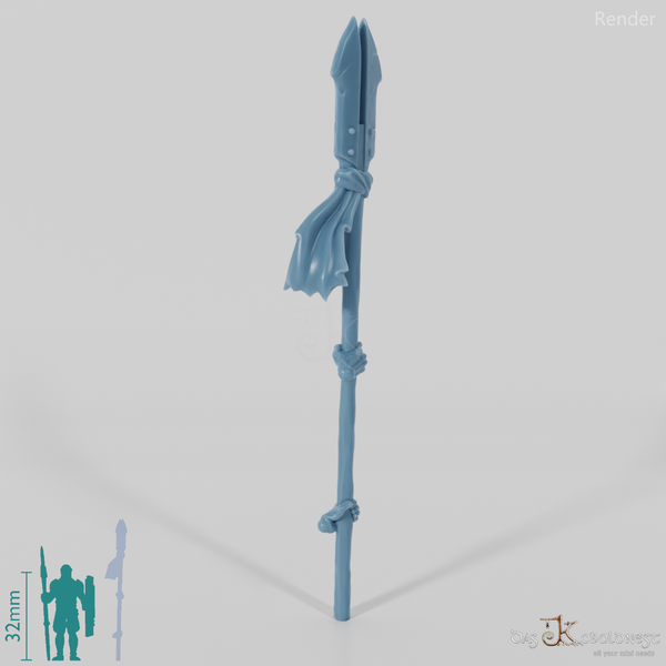 Half-orc shaman pike with hands