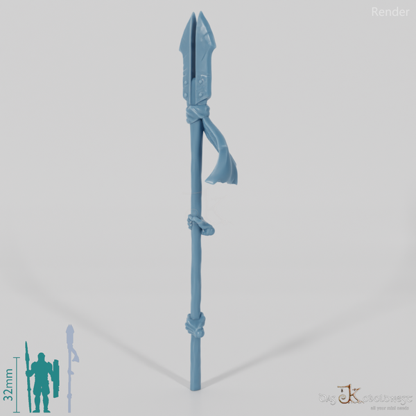 Half-orc shaman pike with hands