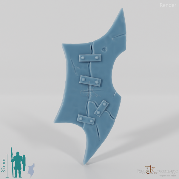 Half-orc shield B with hand