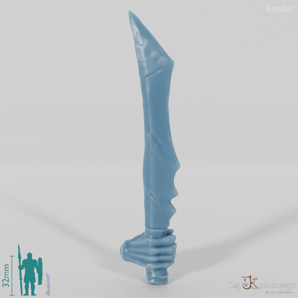 Half-orc sword A with hand