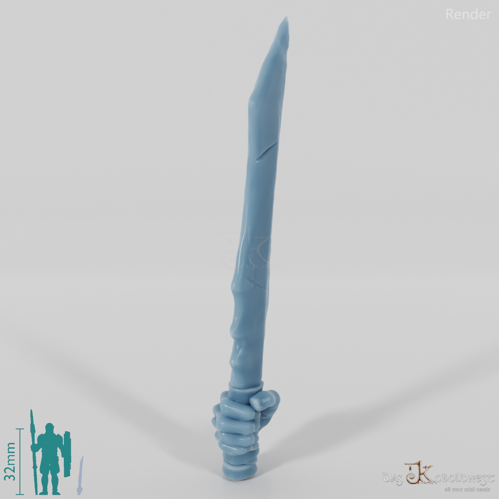 Half-orc sword A with hand
