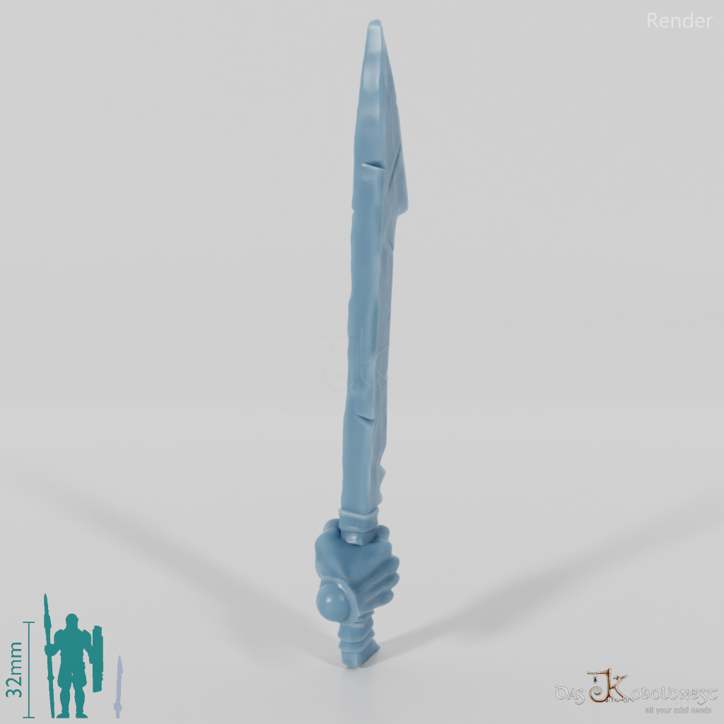 Half-orc sword C with hand