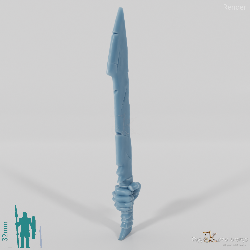 Half-orc sword C with hand