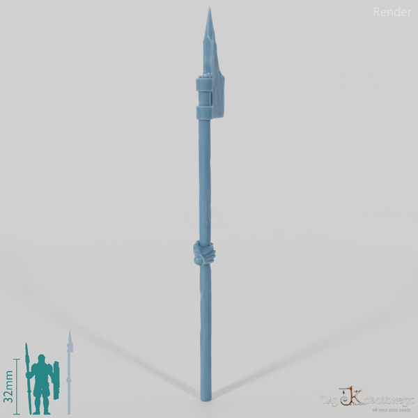 Half-orc halberd with hand