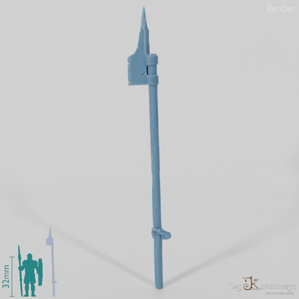Half-Orc Halberd with Hand (Two-Handed)