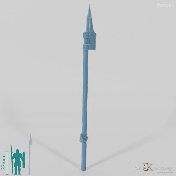 Half-Orc Halberd with Hand (Two-Handed)