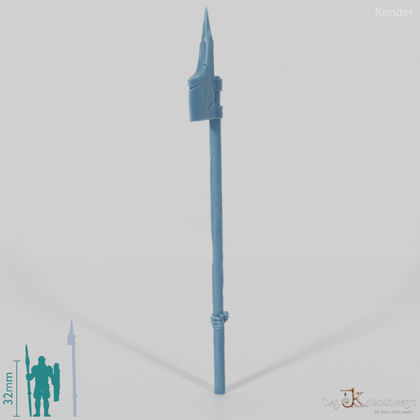 Half-Orc Halberd with Hand (Two-Handed)