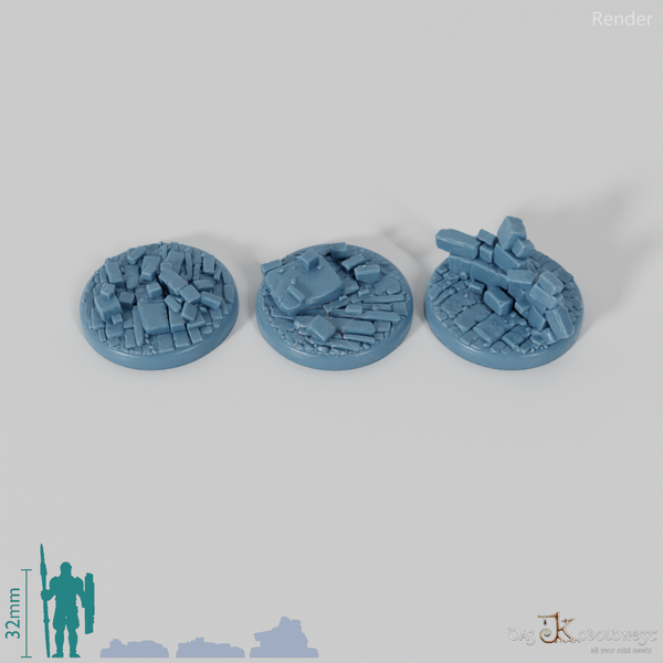 Stone Ruins Bases (Round)