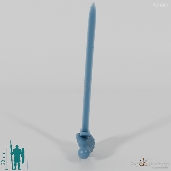 Halfling saber with hand