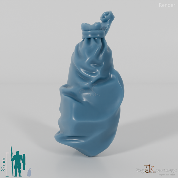 Halfling sack with back buckle